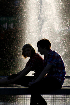 Couple on a Fence